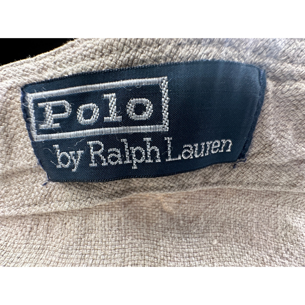 Polo Ralph Lauren 38x34 Drawstring LINEN Pants $479 Straight Leg Big&Tall Tan - Picture 4 of 7